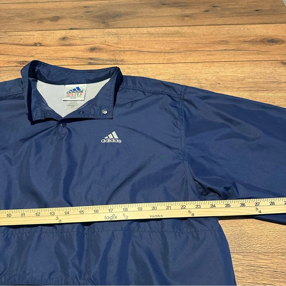 Vintage‎ 90s Adidas Men’s Navy Pullover Windbreaker Jacket L
